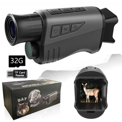 Portable Night Vision Monocular - Handheld Outdoor Telescope for Camping & Field Observation