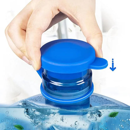 High-Quality Silicone Water Jug Cap with Inner Plug — Durable, Thick, Non-Spill Reusable Bottle Cover for Drinking Buckets