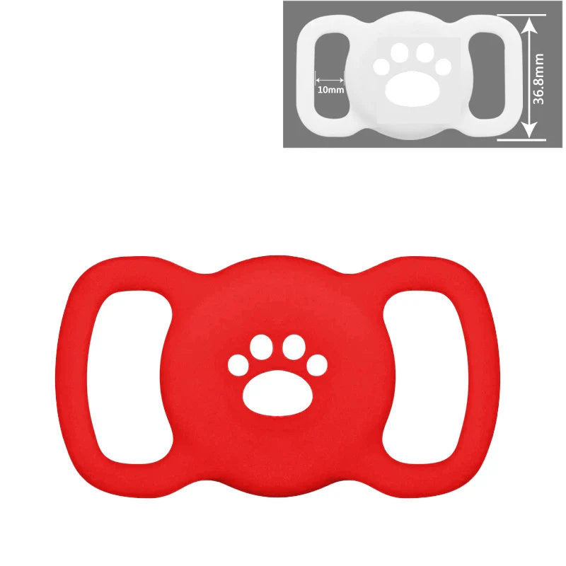 Airtag Dog Collar Holder – Silicone Protective Case for Apple AirTag, Full Body Cover Fits All Collar Sizes