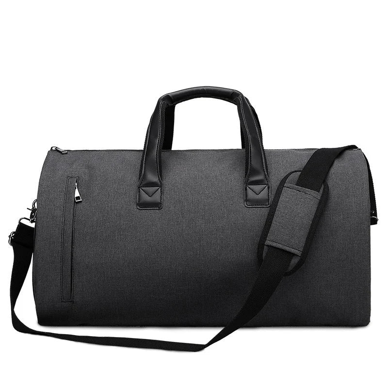 Convertible Garment Bag for Travel - Large Capacity Duffel with Shoe Pouch for Weekend & Business Trips (XM130)