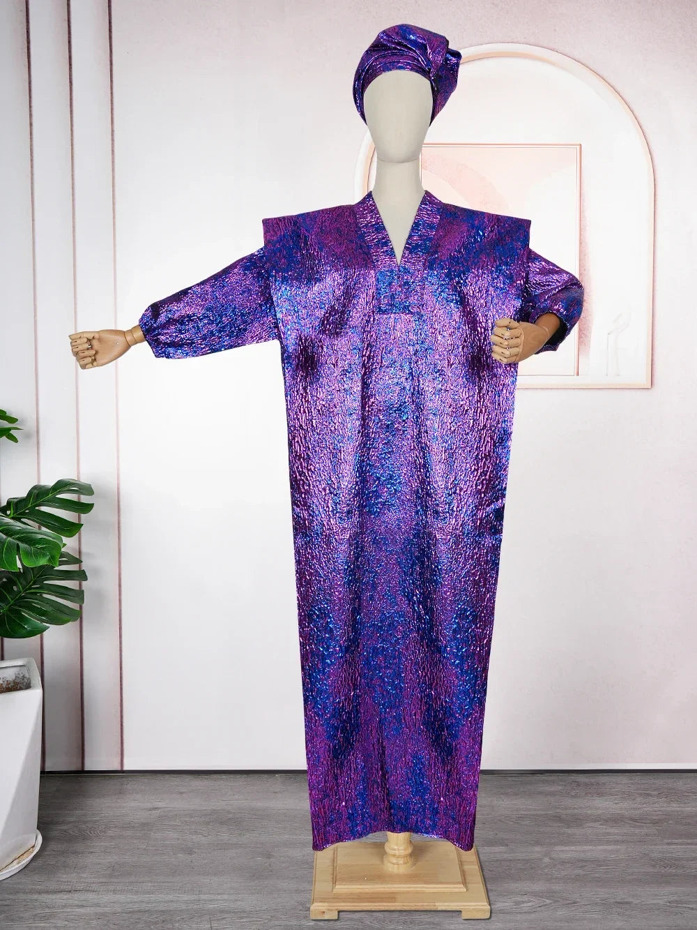 Women’s African Dashiki Ankara Maxi Dress - Traditional Gown, Abaya, Kaftan & Robe Outfit