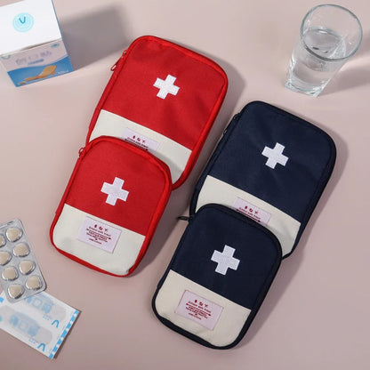 Portable Medicine Bag – Cute First Aid Kit Organizer, Medical Emergency Kits for Outdoor Travel & Household Pill Storage