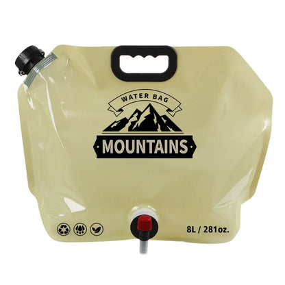 5L/10L Collapsible Water Container - Portable Foldable Water Storage Jug Bag for Camping, Hiking & Emergency Preparedness
