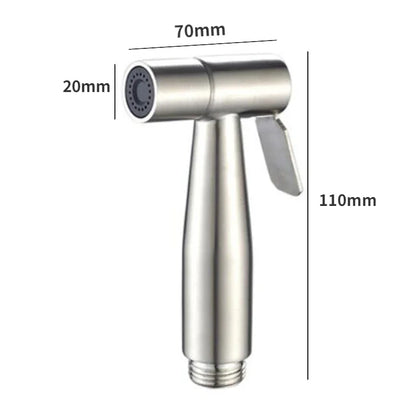Stainless Steel Toilet Bidet Sprayer Set - Handheld Bathroom Bidet Faucet Shower Head with Self-Cleaning Spray Gun