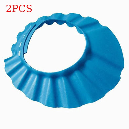 Adjustable Baby Shower Shampoo Cap - Waterproof Hair Wash Shield Hat for Kids Bath Time