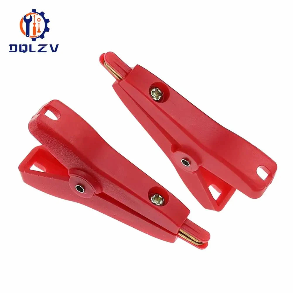 Insulated Crocodile Clips - 5A Copper Alligator Clamps for Cable & Battery Testing