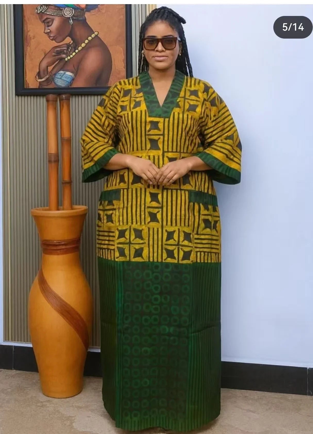 2026 Plus Size African Maxi Dress - Traditional Dashiki Ankara Kaftan Gown