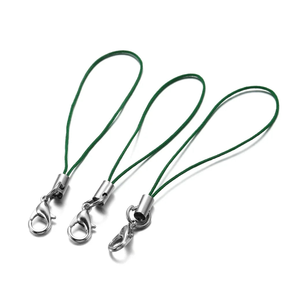 20/50/100PCS Lanyard Strap Cords - Lobster Clasp Rope Keychains for Charms, Pendants, Mobile Accessories & DIY Crafts