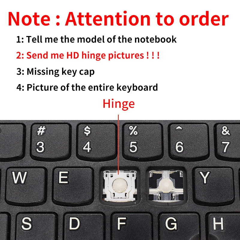 Laptop Keyboard Keycap & Hinge Replacement - Compatible Repair Parts for ASUS Acer HP Dell Lenovo Xiaomi Huawei Samsung MSI LG Apple Sony Hasee