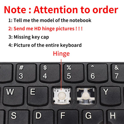 Laptop Keyboard Keycap & Hinge Replacement - Compatible Repair Parts for ASUS Acer HP Dell Lenovo Xiaomi Huawei Samsung MSI LG Apple Sony Hasee