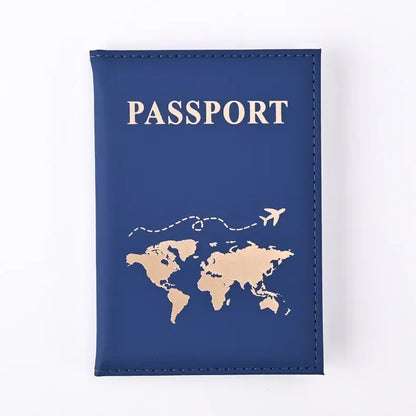 RFID Leather Passport Holder - Vintage Travel Wallet Case for Men & Women with ID and Card Storage