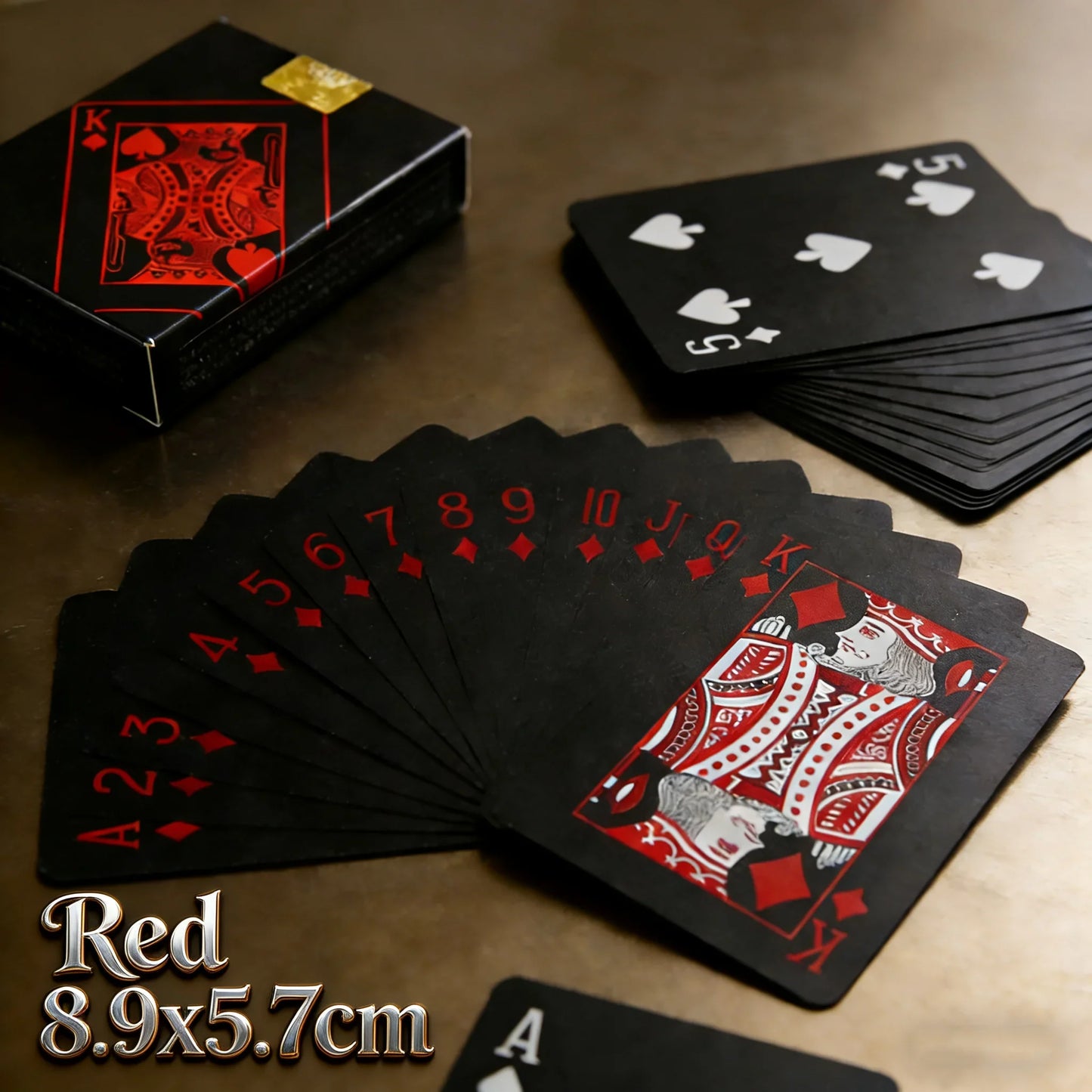 Waterproof PVC Playing Cards Deck - Classic Poker Game Cards for Kids & Adults with Premium Design