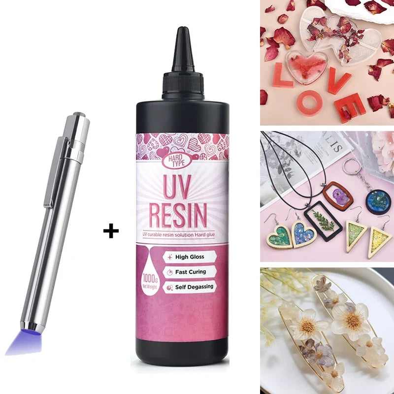 UV Epoxy Resin Glue - High Transparency Fast Drying Jewelry Making DIY Craft Adhesive 20g/50g/100g