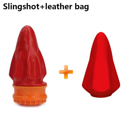 3-Color Latex Slingshot Cup - High Elasticity Outdoor Shooting Toy for Hunting, Camping & Stress Relief