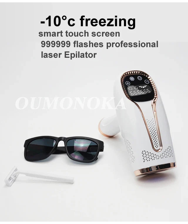 Body Bikini IPL Hair Removal Device — 999,999 Flashes Permanent Painless Laser Epilator for Women, Home Use