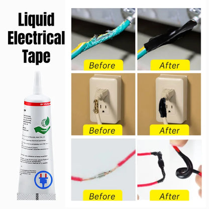 Waterproof Liquid Electrical Tape - Rubber Insulating Sealant Glue for Cable Wire Repair & Home Fixing