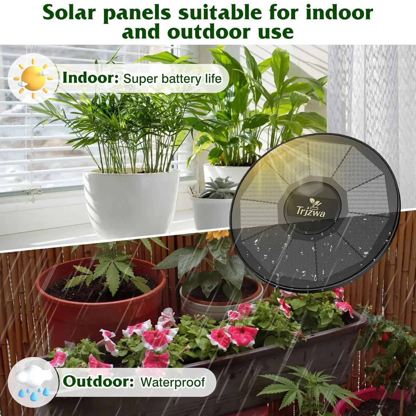 Solar Drip Irrigation System Kit – Automatic DIY Garden Watering Timer with Display Screen for Plants & Travel Use