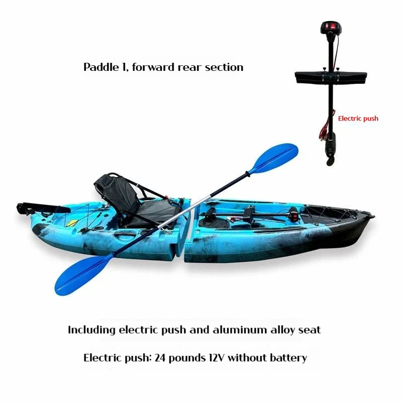 Modular Electric & Pedal-Driven Kayak – Portable Detachable Canoe, Lightweight Inflatable Folding Boat for Fishing & Adventure