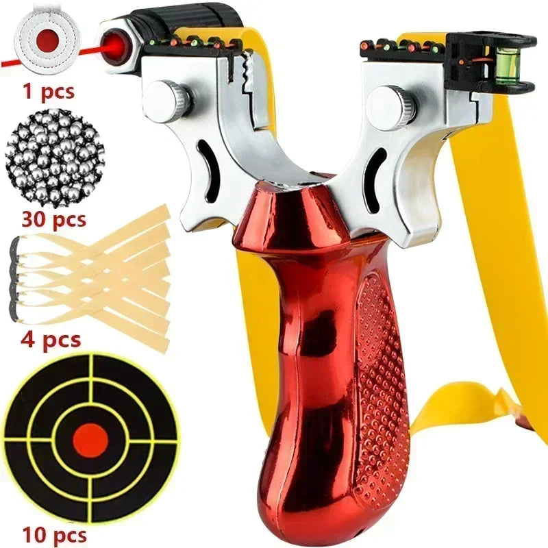 Laser Pointing Slingshot – 10 Style High Precision Aiming Catapult for Outdoor Hunting & Target Shooting Accessories