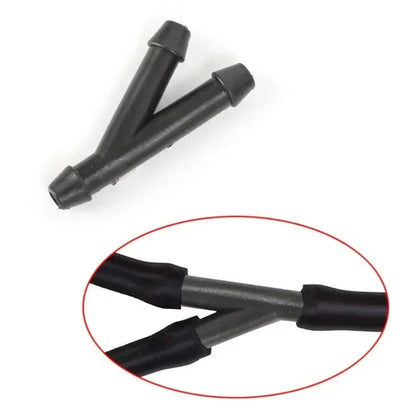 18-90x Car Windshield Washer Pipe Joints – T, Y, I Type Wiper Spray Nozzle Connector Hose Tube for Car Cleaning