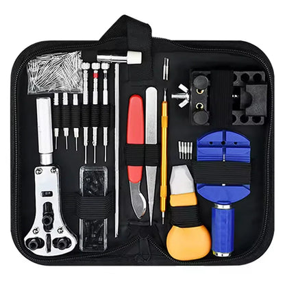147-Piece Watch Repair Tool Kit - Professional Watch Disassembly, Battery Replacement, Strap Adjustment & Maintenance Set