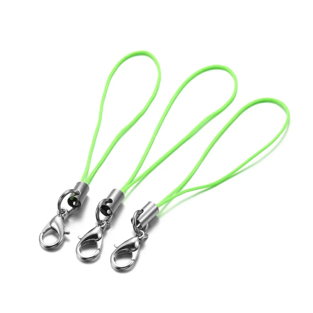 20/50/100PCS Lanyard Strap Cords - Lobster Clasp Rope Keychains for Charms, Pendants, Mobile Accessories & DIY Crafts