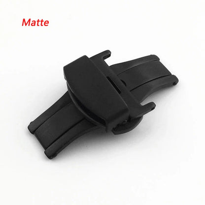 Stainless Steel Butterfly Buckle – Polished & Matte Watch Band Clasp for 16mm, 18mm, 20mm, 22mm Straps