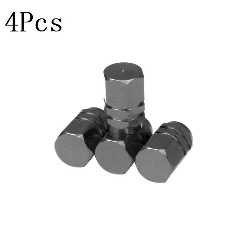 4/10PCS Aluminum Car Tire Valve Stem Caps – Waterproof Airdust-Proof Rim Covers