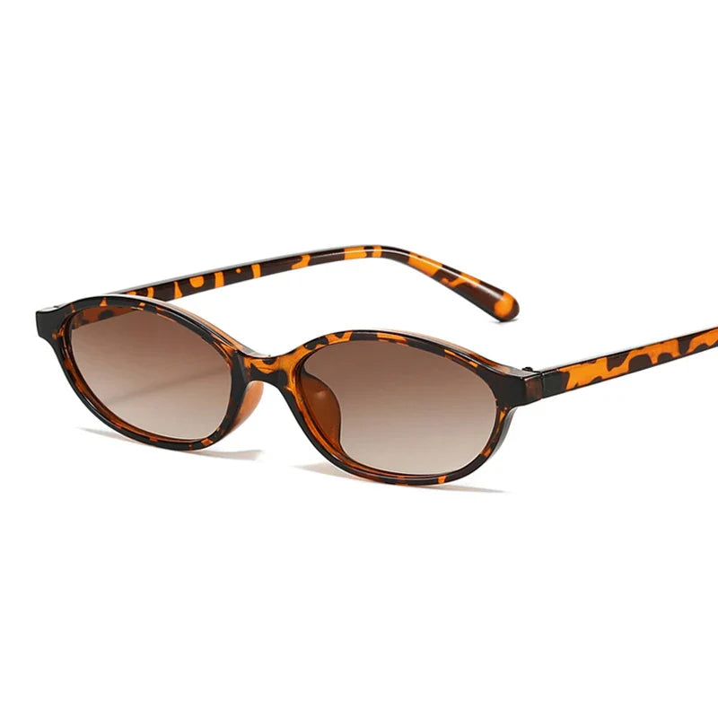 Sexy Small Oval Women's Sunglasses 2024 – New Fashion Black & Brown Summer Shades, Trendy Unique Eyewear for Men & Women