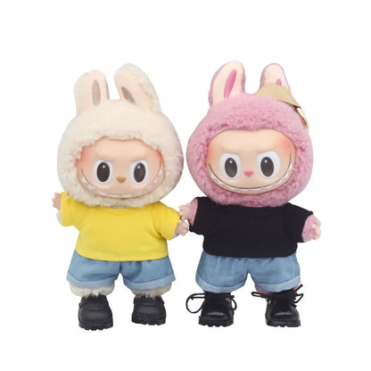 Labubu 17cm Cute Doll Outfit – Colorful Doll Clothes Suit with Accessories, Perfect Gift for Kids