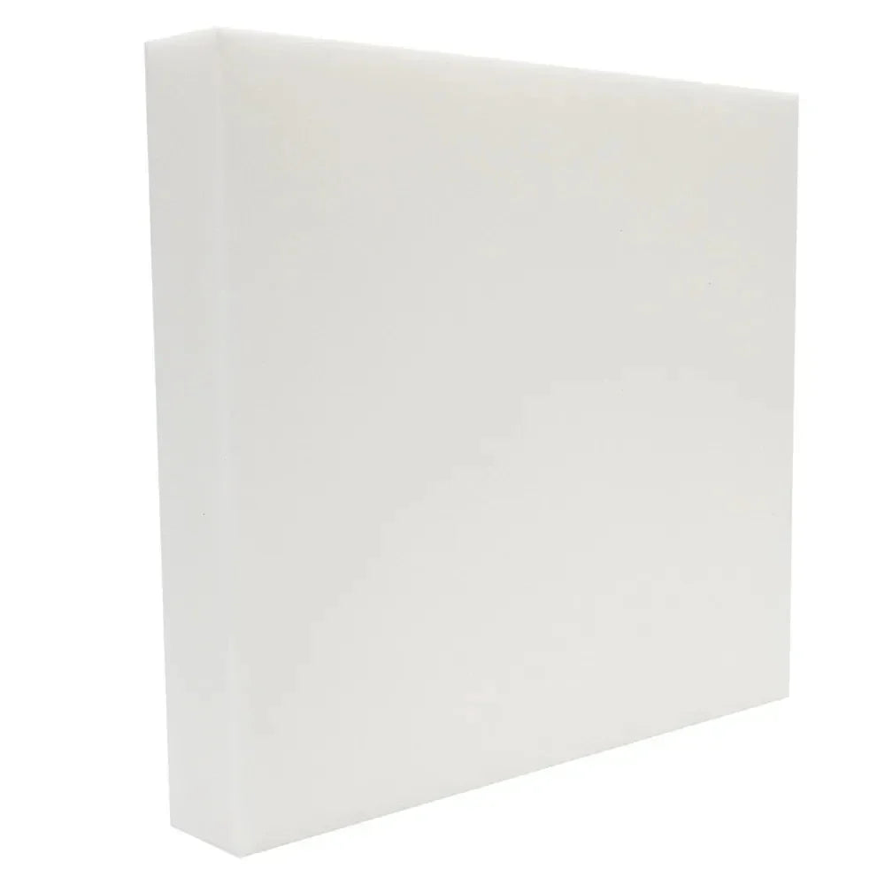 High-Density Chair Foam Cushion – White Square Upholstery Replacement Seat Pad, Premium Quality