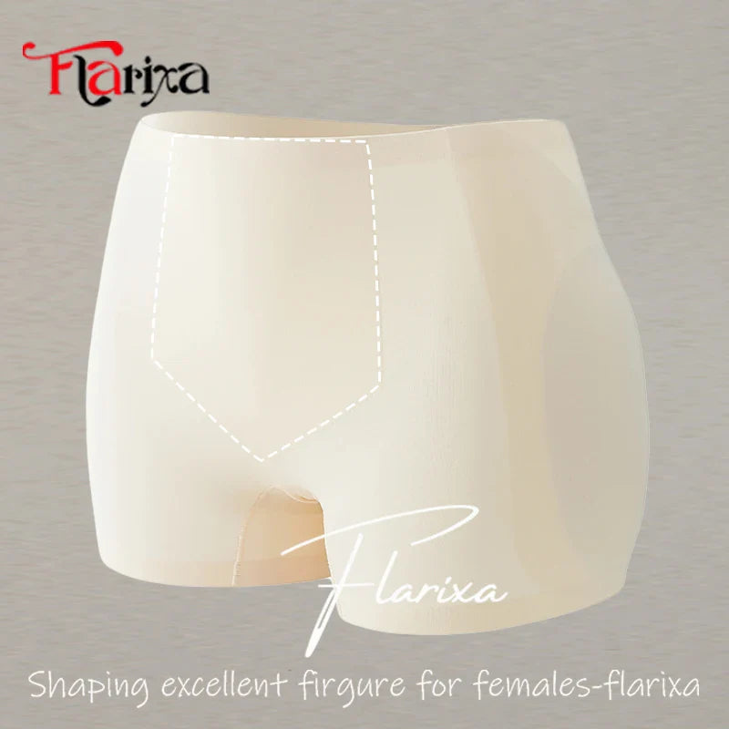 Flarixa Hip Pad Shapewear Panties – Butt Lifter & Tummy Control Ice Silk Modeling Shorts