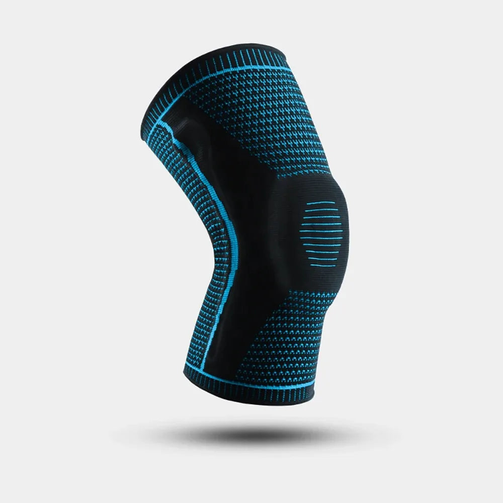 Silicone Knee Pads Strap – Patella & Meniscus Support Compression Brace for Running and Sports