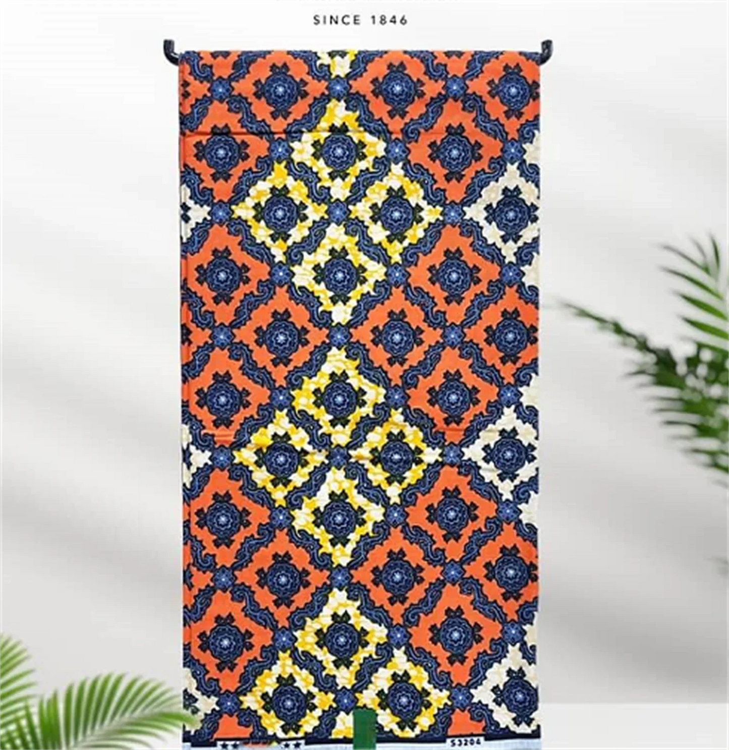 African Real Print Ankara Wax Fabric - Soft 100% Cotton Pagne 6 Yards