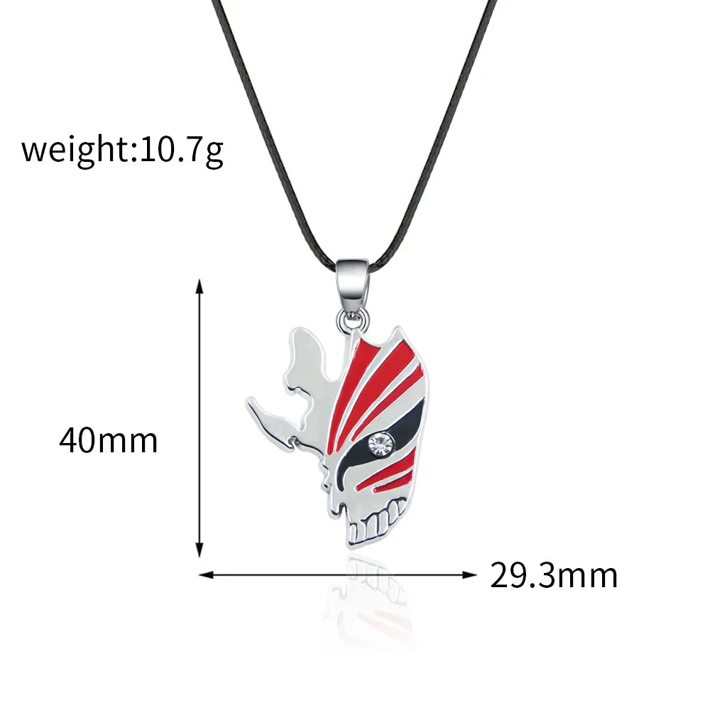 Bleach Ichigo Kurosaki Keychain Necklace - Anime Cosplay Pendant Charm for Men & Women Backpack Jewelry Gift