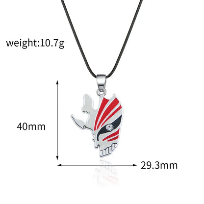Bleach Ichigo Kurosaki Keychain Necklace - Anime Cosplay Pendant Charm for Men & Women Backpack Jewelry Gift