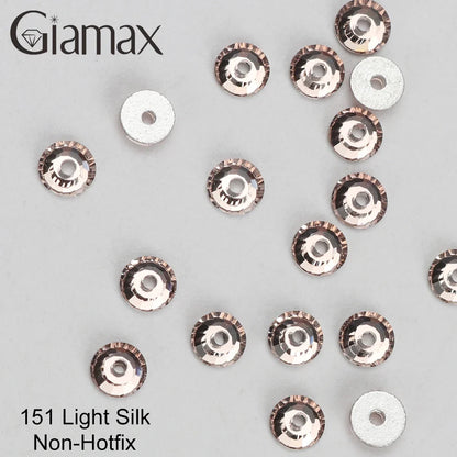 Giamax Purple Velvet Topaz Crystal Rhinestones - Flatback AB Sewing Stones for Garments, Clothes & Bags