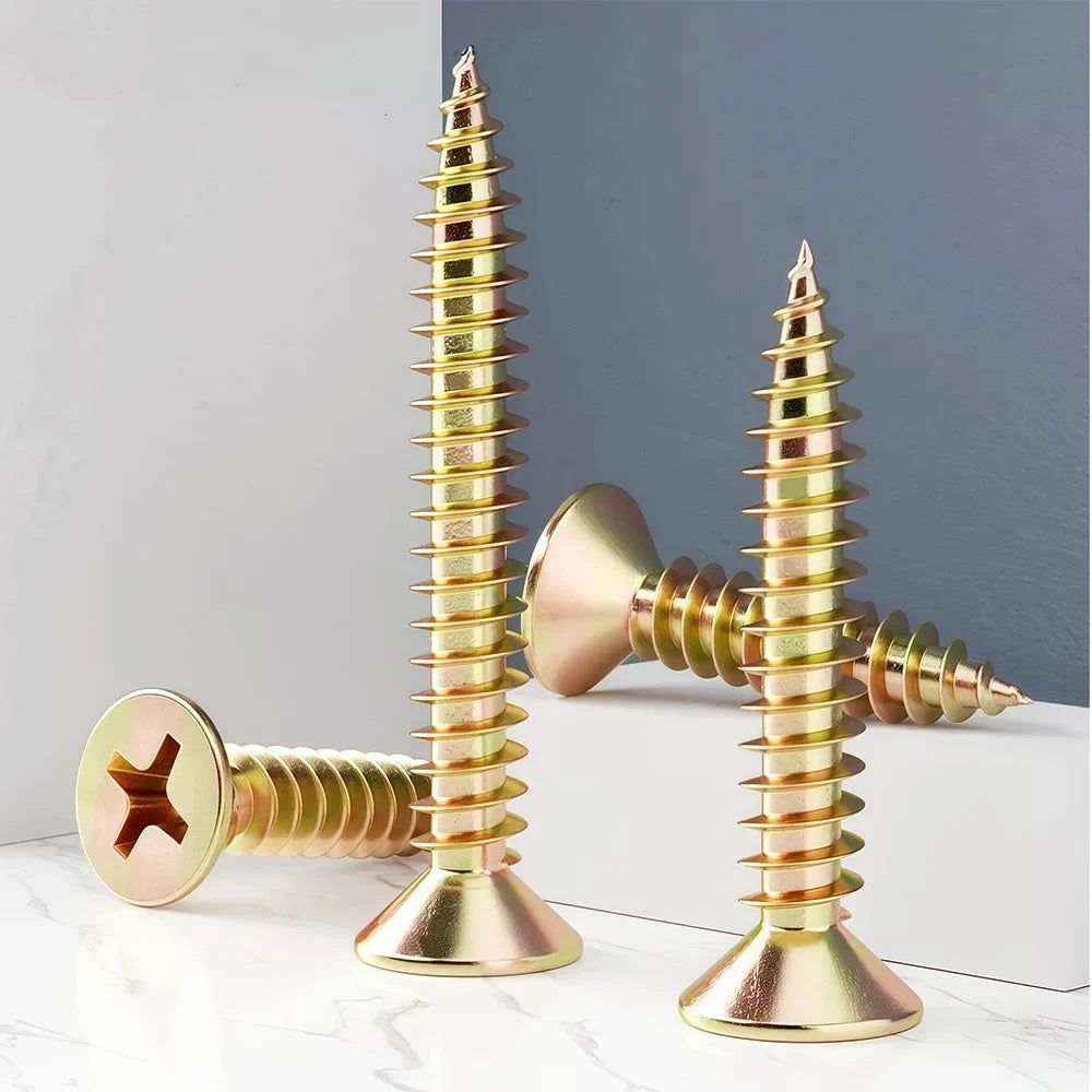 M3-M6 Zinc Phillips Countersunk Screws - Self-Tapping Drywall, Wood & Chipboard Screws