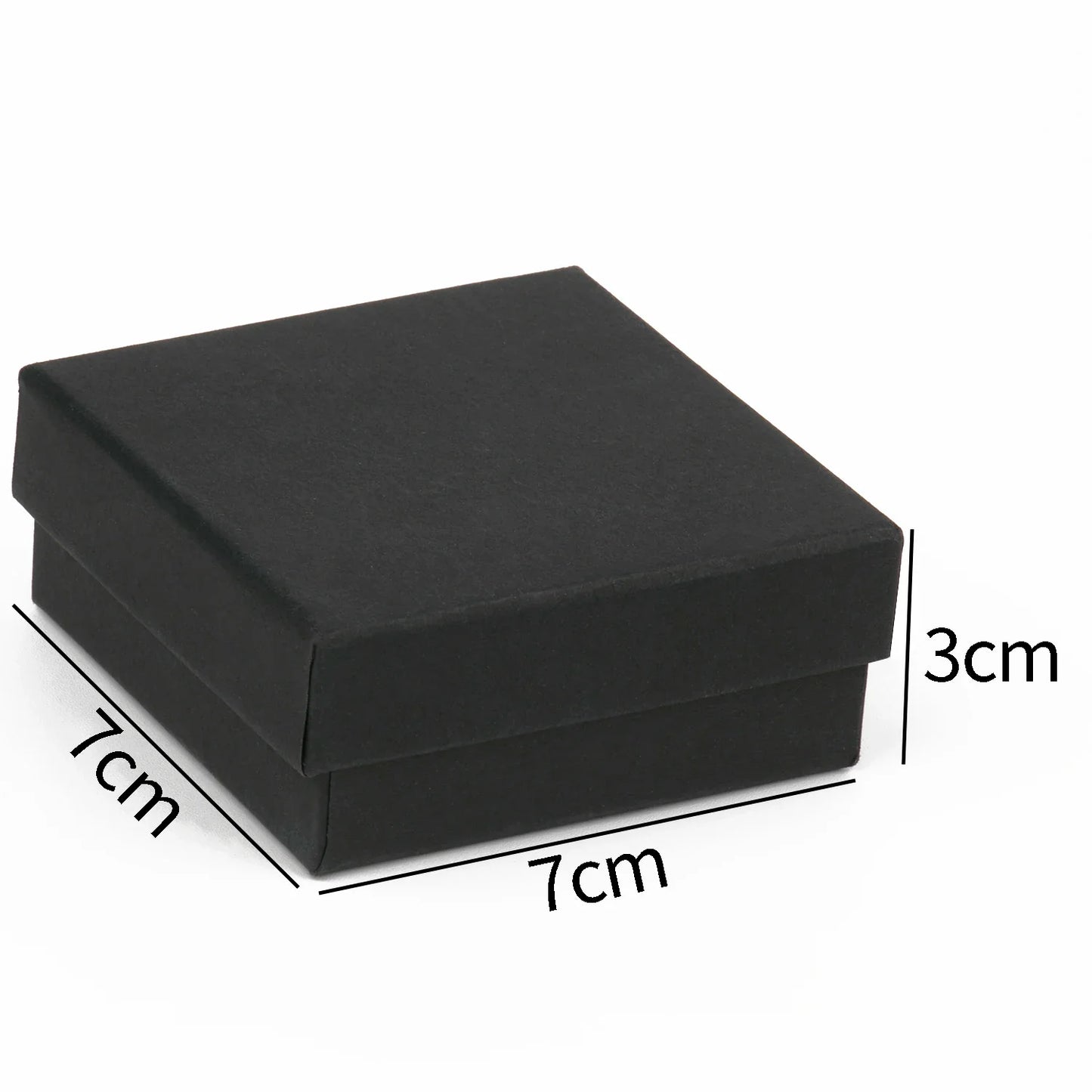 Black Square Jewelry Gift Box Organizer — Display & Packaging for Rings, Earrings, Necklaces, Bracelets, Brooches