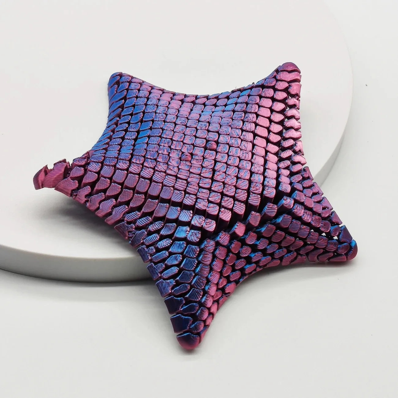 3D Printed Articulated Starfish Fidget Toy - Flexible Stress Relief Desk Decor