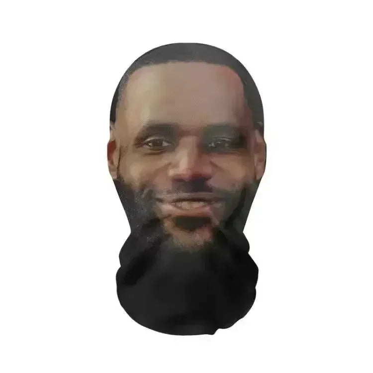 3D Realistic Face Mask - Celebrity Style Full Face Stretch Mesh Cosplay Balaclava for Role Play, Hip Hop & Costume Events