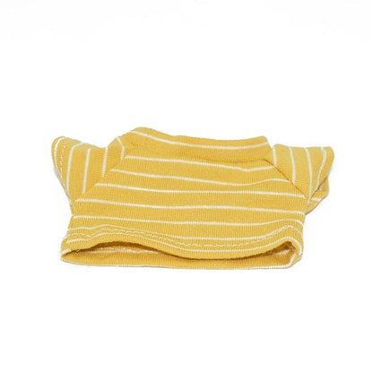 Doll Clothes Outfit for 15-17cm Labubu & 10cm Cotton Dolls – Striped T-Shirt & Shorts Set