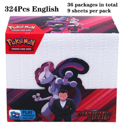 324pcs Pokemon TCG Booster Box - Sword & Shield Fusion Strike Trading Card Packs Display Set with 36 Booster Packs