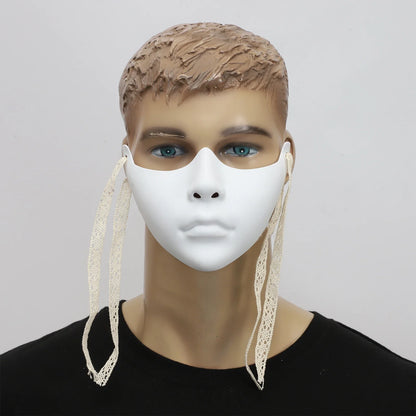 Cyberpunk Mechanical Half Face Mask — Technological Wings Mask for Men & Women, Halloween, Carnival, Dress-Up Props