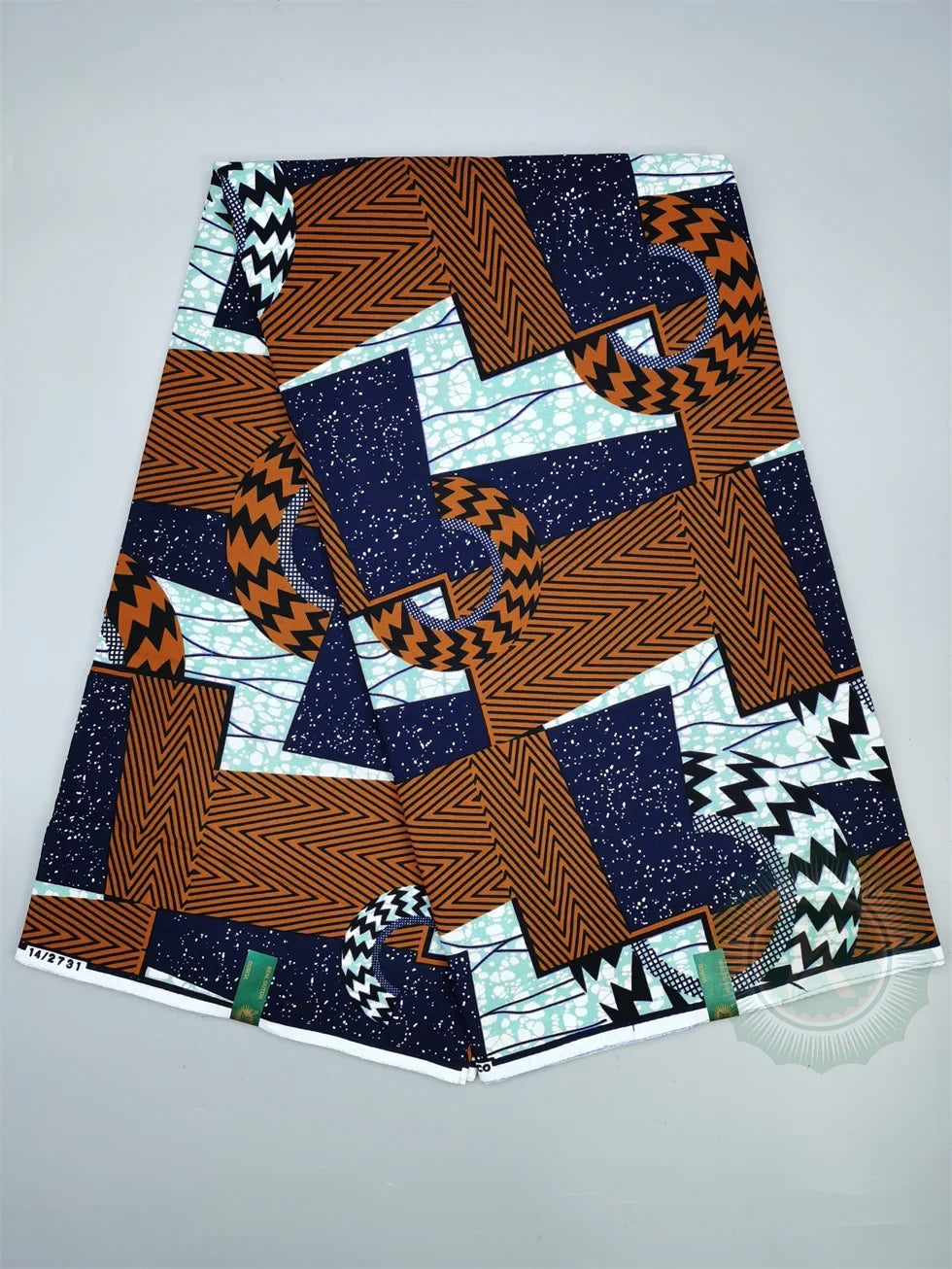 African Wax Fabric - Cotton Nigerian Ankara Batik Block Print Sewing Cloth