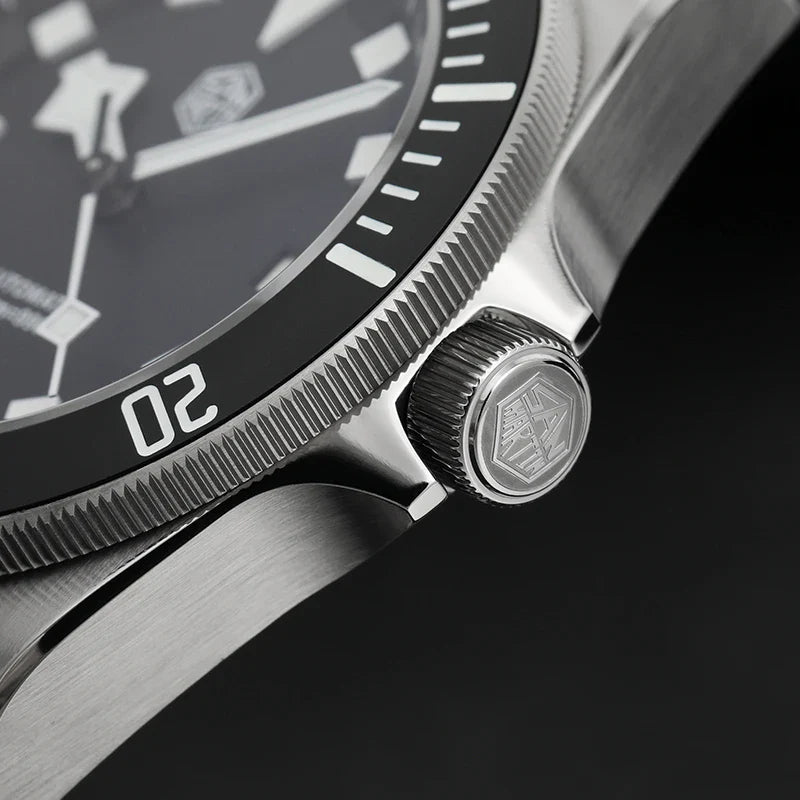 San Martin SN0121T Titanium Diving Watch – NH35 Automatic Movement, Grade 2 Titanium, 120-Click Bezel, 300M Waterproof Wristwatch