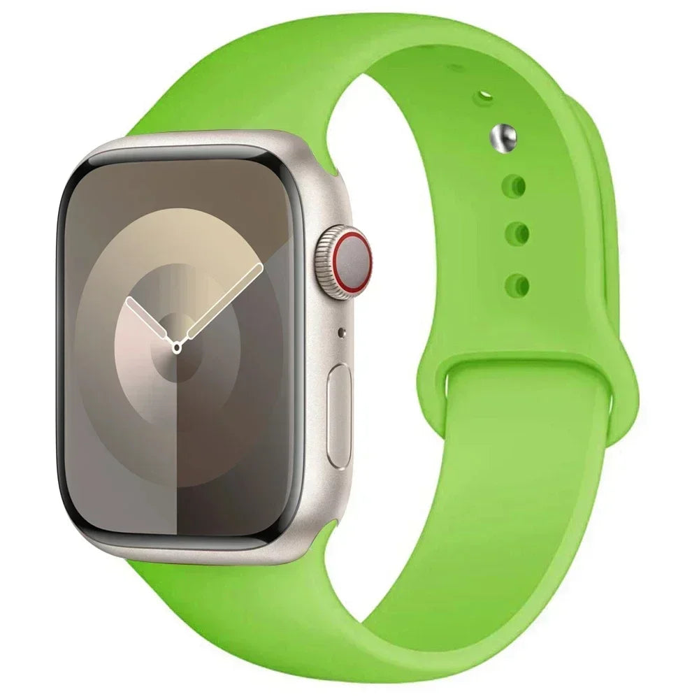 Silicone Sport Band for Apple Watch — Fits Ultra 2/3 & Series 11–SE (40–49mm)