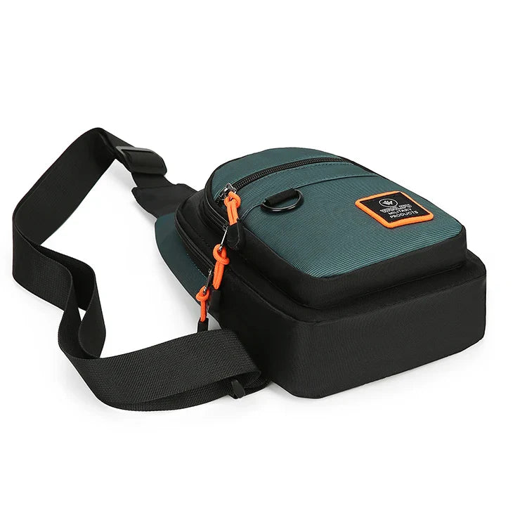 Men’s Outdoor Hiking & Cycling Shoulder Bag – Waterproof Sports Crossbody Chest Bag for Travel