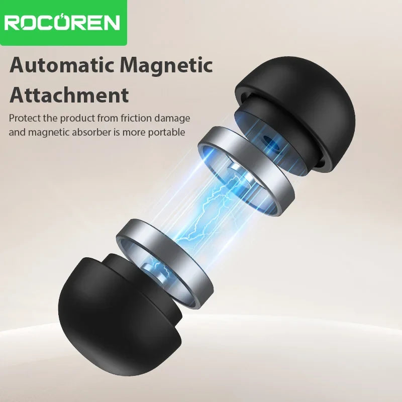 Rocoren Laptop Stand - Magnetic Mini Cooling Holder & Adjustable Support Bracket for MacBook Pro/Air