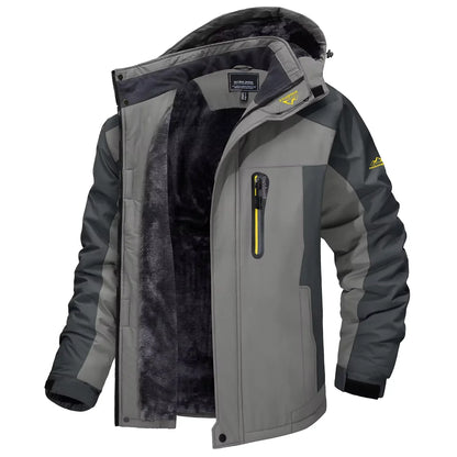 TACVASEN Winter Fleece Lined Parka - Waterproof Windproof Ski Snowboard Jacket with Removable Hood